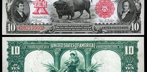 1901 Bison Tender Note