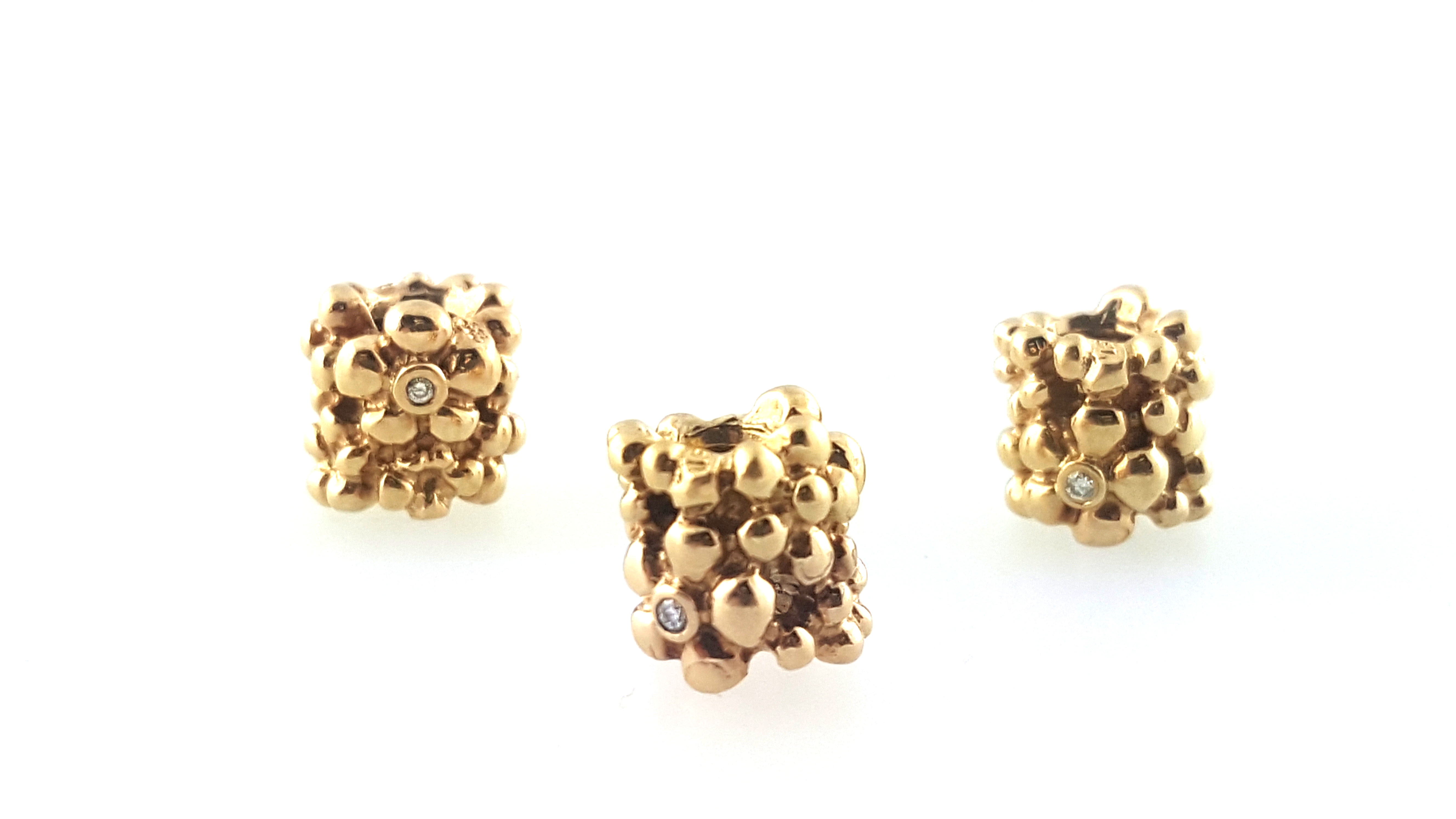 Pandora 14K 585 Gold Genuine Daisy Diamond Spacer Charm 750344D eBay