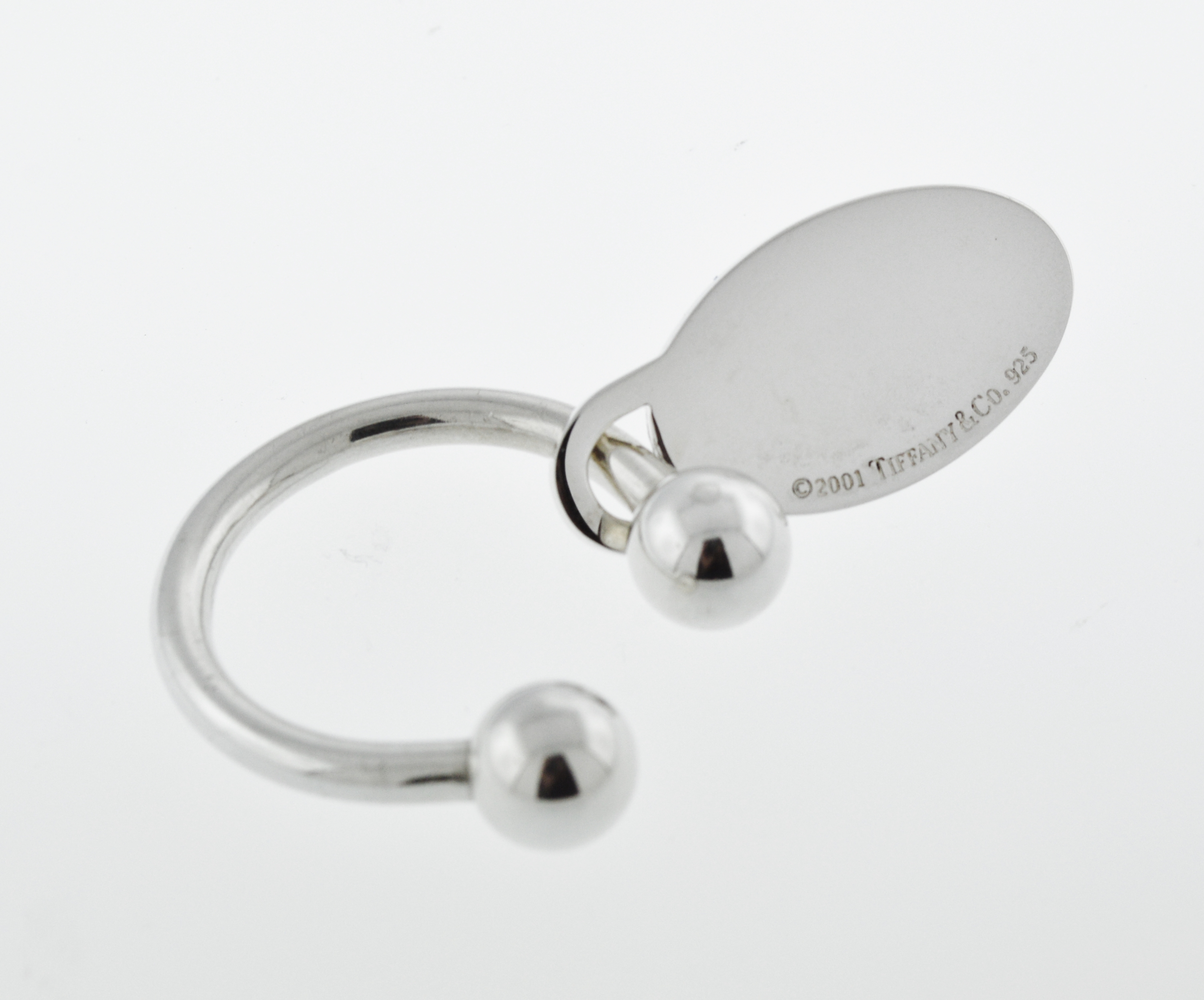 Tiffany & Co Oval Tag Key Ring in Sterling Silver eBay