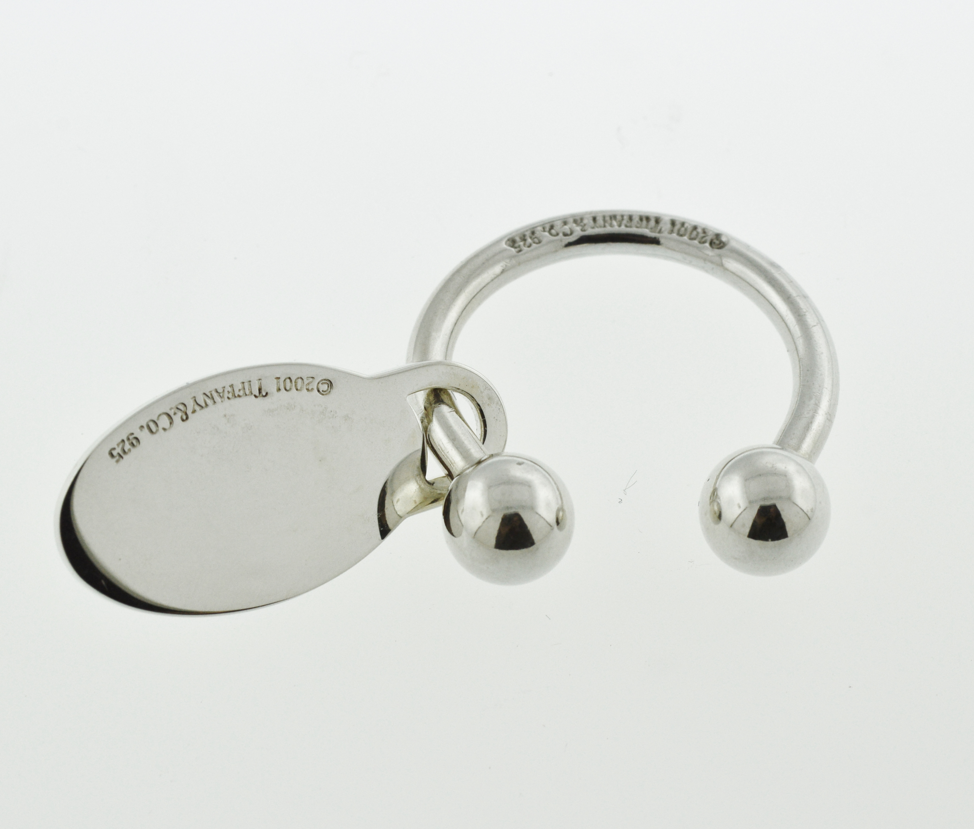 Tiffany & Co Oval Tag Key Ring in Sterling Silver eBay