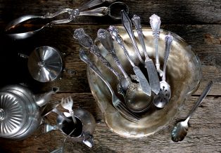 antique cutlery and utensils