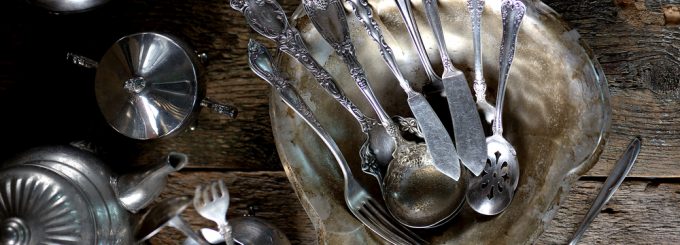 antique cutlery and utensils
