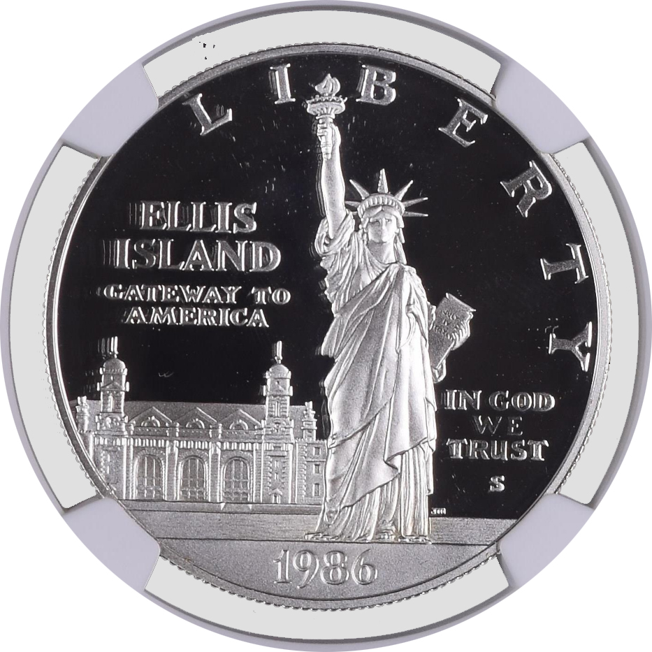 1986 S $1 Statue Of Liberty Centennial Commemorative Silver Dollar NGC PF70 UC