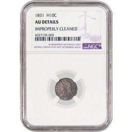 1831 H10C Capped Bust Half Dime NGC AU Details