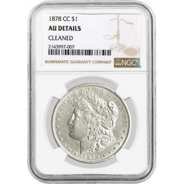 1878 CC Carson City $1 Morgan Silver Dollar NGC AU Details Cleaned Key Date #007