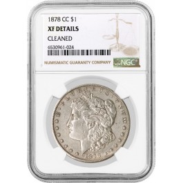 1878 CC Carson City $1 Morgan Silver Dollar NGC XF Details Cleaned Key Date #24