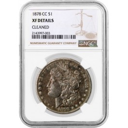 1878 CC Carson City $1 Morgan Silver Dollar NGC XF Details Cleaned Key Date #03 