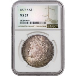 1878 S $1 Morgan Silver Dollar NGC MS63 #011