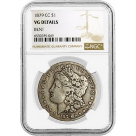1879 CC Carson City $1 Morgan Silver Dollar NGC VG Details Bent Key Date Coin