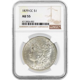 1879 CC $1 Morgan Silver Dollar NGC AU55
