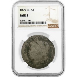 1879 CC $1 Morgan Silver Dollar NGC FAIR 2 Circulated Lowball Key Date Coin