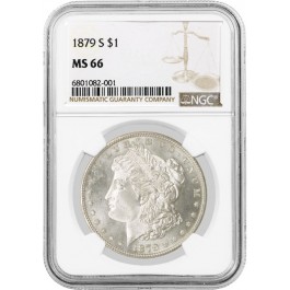 1879 S $1 Morgan Silver Dollar NGC MS66 Gem Uncirculated Coin