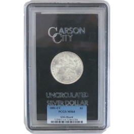 1881 CC $1 Morgan Silver Dollar PCGS MS64 GSA Hoard #286