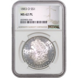 1883 O $1 Morgan Silver Dollar NGC MS62 PL #4