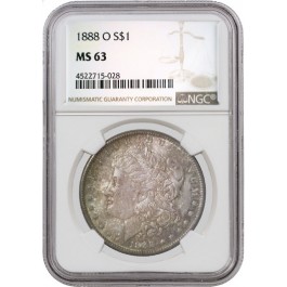 1888 O $1 Morgan Silver Dollar NGC MS63 #028