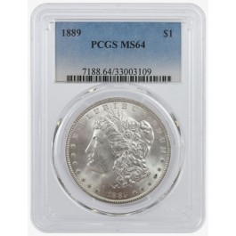 1889 $1 Morgan Silver Dollar PCGS MS64