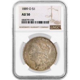 1889 O $1 Morgan Silver Dollar NGC AU50 About Uncirculated Key Date Coin