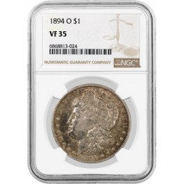 1894 O $1 Morgan Silver Dollar NGC VF35 Very Fine Circulated Key Date Coin 