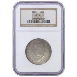 1895 50C Proof Barber Half Dollar NGC PF66