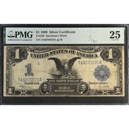 Series Of 1899 $1 Black Eagle Silver Certificate Fr#236 PMG VF25 #081