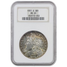 1901 O $1 Morgan Silver Dollar NGC MS65 Old Holder