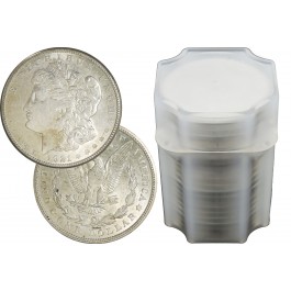Roll of 20 1921 P D S $1 Morgan Silver Dollars About Uncirculated AU Coins