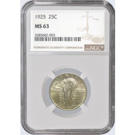 1925 25C Standing Liberty Quarter NGC MS63 #003