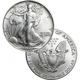 1986 1 oz .999 Fine American Silver Eagle BU