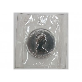 1988 $5 1oz .9999 Silver Canadian Maple Leaf Sealed First Year Of Issue