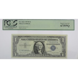 Series of 1957 $1 Silver Certificate Fr#1621 67PPQ