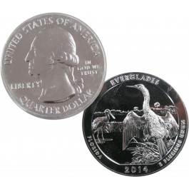 2014 Everglades National Park Florida America The Beautiful 5 oz Silver Bullion Coin