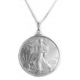 2015 Silver Eagle Sterling Silver Necklace