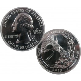 2015 Blue Ridge Parkway National Park N.Carolina America The Beautiful 5 oz Silver Bullion Coin
