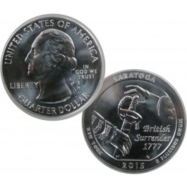2015 Saratoga National Park New York America The Beautiful 5 oz Silver Bullion Coin