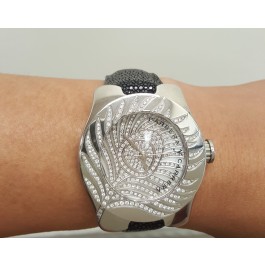 Carrera y Carrera Pave Diamond Pearl Peacock Avalon Watch Automatic Stingray MOP 
