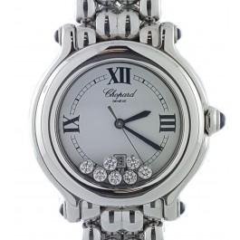 Ladies Chopard Happy Sport 7 Diamond 8236 Steel Watch $8960