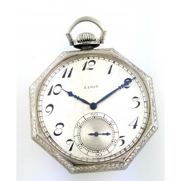 Elgin octagon clearance pocket watch