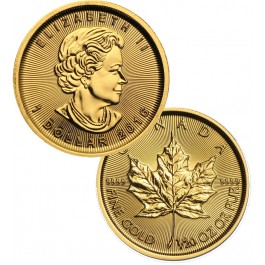 2016 1/20 oz Canadian .9999 Fine Gold Maple Leaf BU (Sealed)