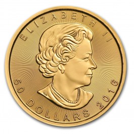 2016 1 oz Canadian .9999 Fine Gold Maple Leaf BU