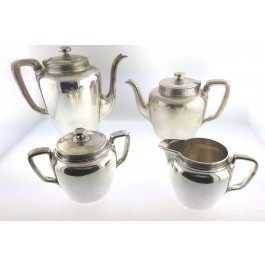 Antique Art Deco 1911 Tiffany & Co Sterling Silver Vine Coffee Tea Pot Set Of 4