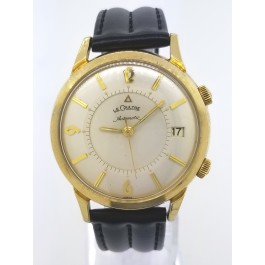 Vintage LeCoultre K825 38mm 10k Gold Filled Alarm Date Bumper Automatic Watch