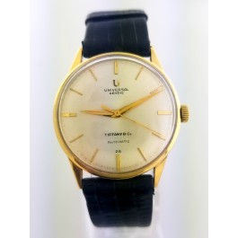 Vintage Universal Geneve Cal 256 Tiffany & Co 31.5mm 14k Gold Automatic Watch