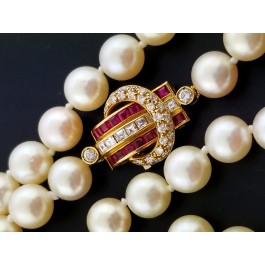 vintage cartier pearl necklace