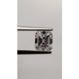 GIA Certified 1.13 Carat Emerald Cut Brilliant Loose Natural Diamond H Color VS2