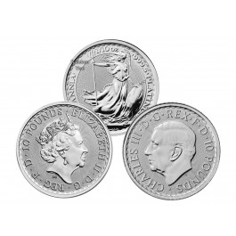 Random Year £10 1/10 oz .9995 Platinum Great Britain Britannia Uncirculated Coin BU