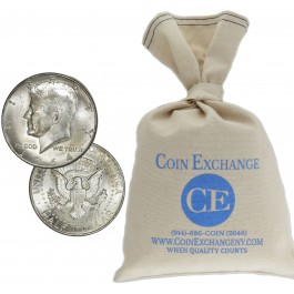 $100 Face Value Bag 90% Silver Kennedy Half Dollars Full Dates