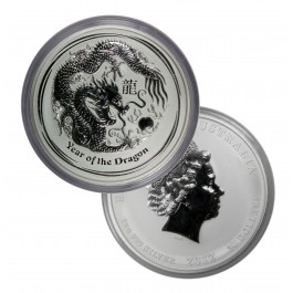 2012 P $30 AUD Australia Lunar Series II Year Of The Dragon 1 Kilo .999 Silver 