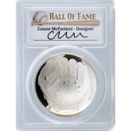 2014 P $1 Baseball HOF Commem Silver Dollar Cassie McFarland PCGS PR70 DCAM