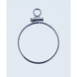 Sterling Silver 18mm Coin Bezel Frame Mount for Dime Coin