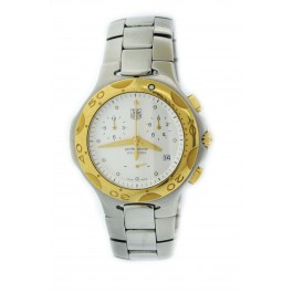 Tag Heuer Kirium Chronograph 41mm 18k Gold Stainless Steel Quartz Watch CL1151
